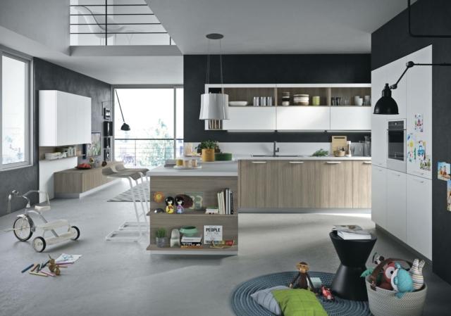 snaidero Joy_General cucina con living coordinato snaidero Joy_General cucina con living coordinato