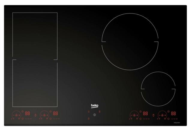 piano a induzione da 80 cm HII84800FHT Beko piano a induzione da 80 cm HII84800FHT Beko