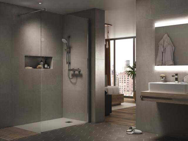 box doccia walk-in Magnum di Ideal Standard con installazione ad angolo o centro parete box doccia walk-in Magnum di Ideal Standard con installazione ad angolo o centro parete
