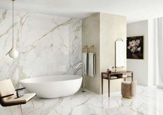 marmo Calacatta Gold XLAB CALACATTA bianco con toni grigio di Iperceramica marmo Calacatta Gold XLAB CALACATTA bianco con toni grigio di Iperceramica
