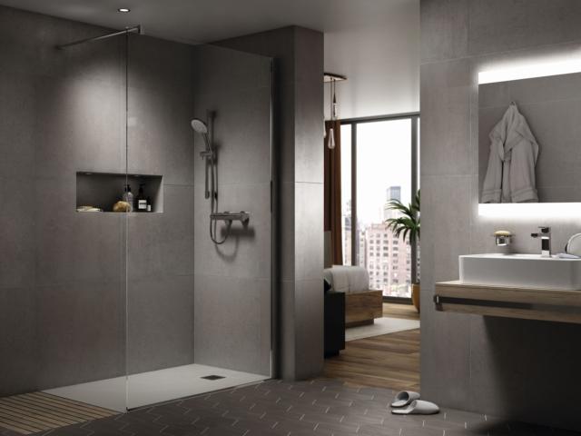 piatto doccia Ultra Flat di Ideal Standard è realizzato in IDEAL SOLID® piatto doccia Ultra Flat di Ideal Standard è realizzato in IDEAL SOLID®