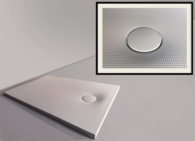piatto doccia della collezione Hug di Ponte Giulio svolge una funzione massaggiante della superficie punteggiata a rilievo che regala un profondo effetto di benessere piatto doccia della collezione Hug di Ponte Giulio svolge una funzione massaggiante della superficie punteggiata a rilievo che regala un profondo effetto di benessere