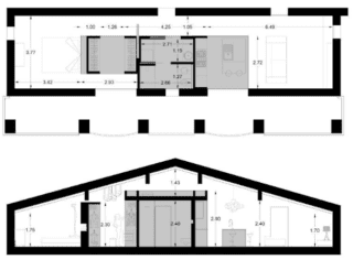 progetto mansarda 60 mq