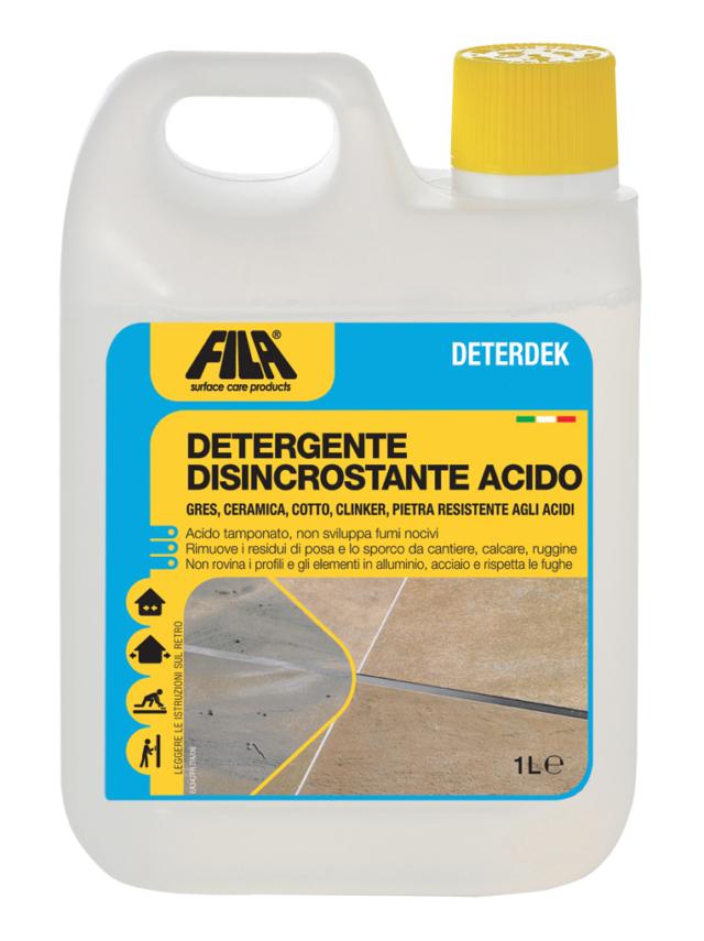 prodotto detergente per pavimenti e rivestimenti che presentano opacità DETERDEK di FILA prodotto detergente per pavimenti e rivestimenti che presentano opacità DETERDEK di FILA