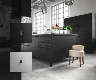 Interruttori a levetta moderni AVE New Style 44 con placca in alluminio antracite o naturale Interruttori a levetta moderni AVE New Style 44 con placca in alluminio antracite o naturale