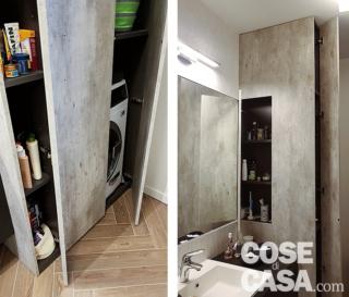 ripostiglio, vano lavanderia, contenitore in nicchia ripostiglio, vano lavanderia, contenitore in nicchia