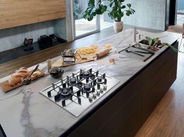 Piano cottura Maris FHMA 755 4G DCL XS C in acciaio inox Piano cottura Maris FHMA 755 4G DCL XS C in acciaio inox