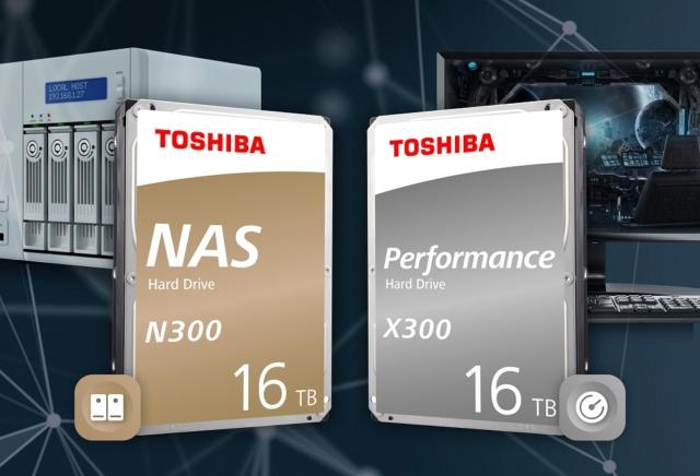hard disk da 16TB helium-sealed delle serie N300 Nas e X300 Performance Hard Drive di Toshiba hard disk da 16TB helium-sealed delle serie N300 Nas e X300 Performance Hard Drive di Toshiba