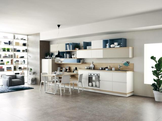 cucina Foodshelf di scavolini, firmata da Ora-ïto, abbina diverse cromie in un gioco di volumi e assimmetrie cucina Foodshelf di scavolini, firmata da Ora-ïto, abbina diverse cromie in un gioco di volumi e assimmetrie