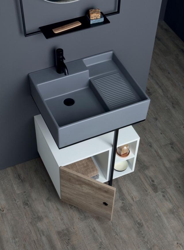 lavabo a doppia funzione Acquaceramica Nobu di Colavene lavabo a doppia funzione Acquaceramica Nobu di Colavene