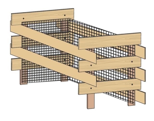 compostiera: la rete interna per contenere il materiale compostiera: la rete interna per contenere il materiale