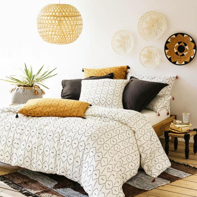 parete dietro il letto la redoute Copripiumone cotone lavato MIRNI parete dietro il letto la redoute Copripiumone cotone lavato MIRNI