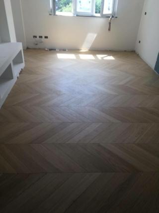 parquet, la sala tv finita