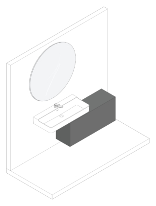 lavandino bagno Conca 100 cm, mobile Conca 120 x 37 x H 55 cm, senza foro, 1 cassetto, rubinetteria Check, specchio tondo Ø120 cm. Finitura Antracite Laccato Opaco lavandino bagno Conca 100 cm, mobile Conca 120 x 37 x H 55 cm, senza foro, 1 cassetto, rubinetteria Check, specchio tondo Ø120 cm. Finitura Antracite Laccato Opaco
