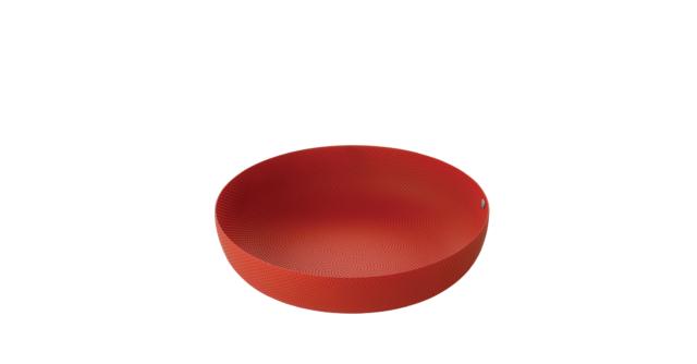 cestino rotondo rosso in acciaio colorato con resina epossidica JM17 BT di Alessi cestino rotondo rosso in acciaio colorato con resina epossidica JM17 BT di Alessi