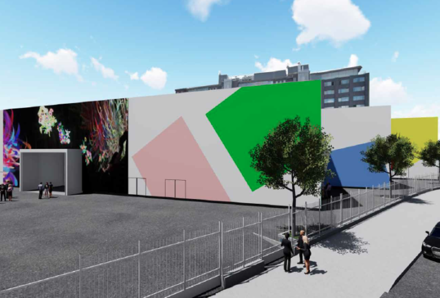 Rendering della facciata esterna di Superstudio Maxi, il nuovo spazio espositivo di Superstudio a Milano Rendering della facciata esterna di Superstudio Maxi, il nuovo spazio espositivo di Superstudio a Milano