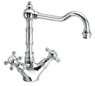 Dotato di aeratore di serie e di bocca di erogazione girevole, il miscelatore bicomando della linea Classic Kitchen di Fir Italia ha una portata di 6 l/m. Caratterizzato da una linea rétro, è disponibile in numerose finiture. Misura P 22,5 x H 24,5 cm. Prezzo da rivenditore. www.fir-italia.it Dotato di aeratore di serie e di bocca di erogazione girevole, il miscelatore bicomando della linea Classic Kitchen di Fir Italia ha una portata di 6 l/m. Caratterizzato da una linea rétro, è disponibile in numerose finiture. Misura P 22,5 x H 24,5 cm. Prezzo da rivenditore. www.fir-italia.it