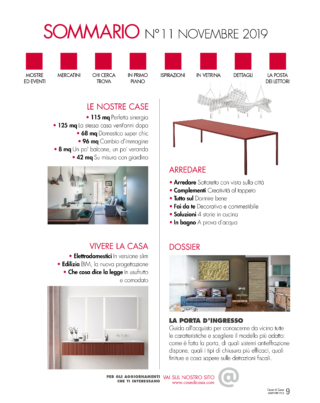 sommario cose di casa novembre 2019