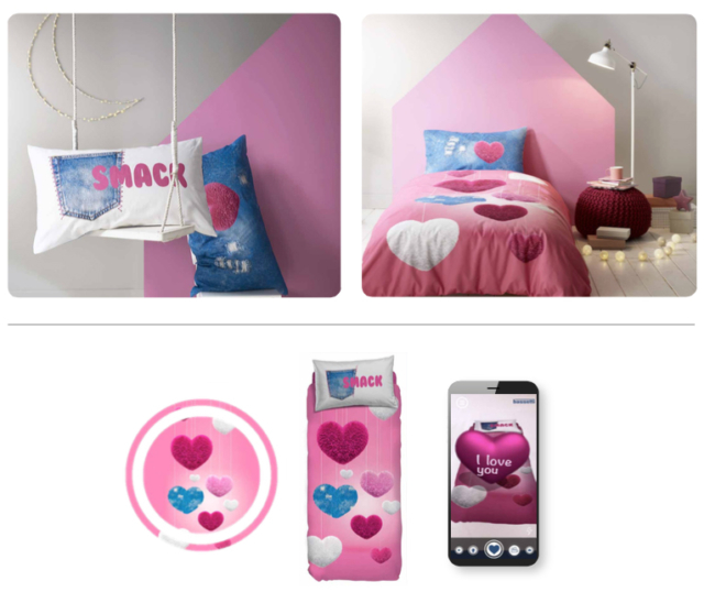 Bassetti Augmented Reality Denim heart Bassetti Augmented Reality Denim heart