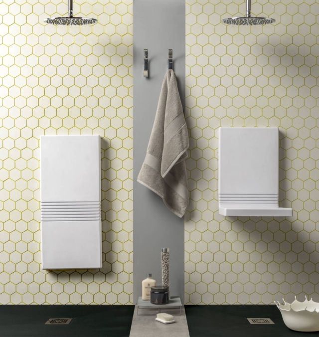 sedile doccia a parete Tuck-Type (design Gianni Arduini con Marco Frigerio) di Ever Life Design sedile doccia a parete Tuck-Type (design Gianni Arduini con Marco Frigerio) di Ever Life Design