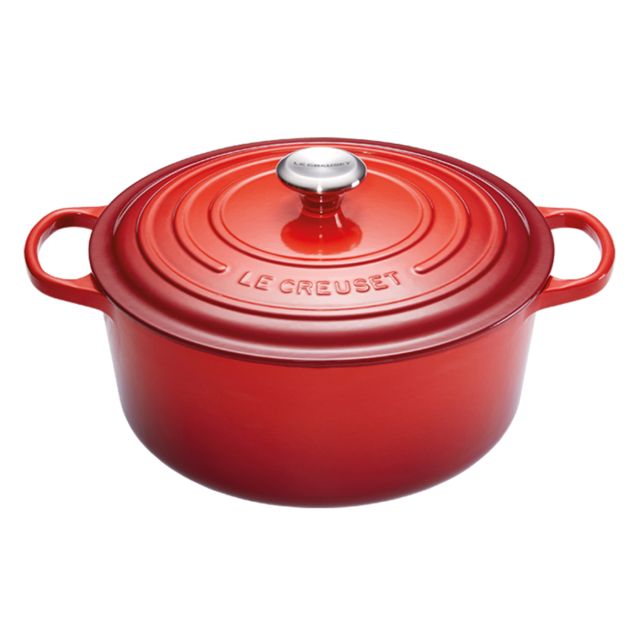 Cocotte di Le Creuset in ghisa color rossa Cocotte di Le Creuset in ghisa color rossa