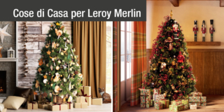 Decorazioni di Natale in due stili diversi