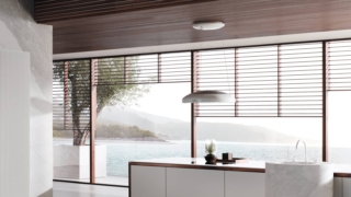 Miele Cappa Isola DA 7078 D Aura 3.04, ultrasottile e rotonda, diametro da 70 cm e sospensione con cavetti filigranati e alimentazione di corrente integrata Miele Cappa Isola DA 7078 D Aura 3.04, ultrasottile e rotonda, diametro da 70 cm e sospensione con cavetti filigranati e alimentazione di corrente integrata