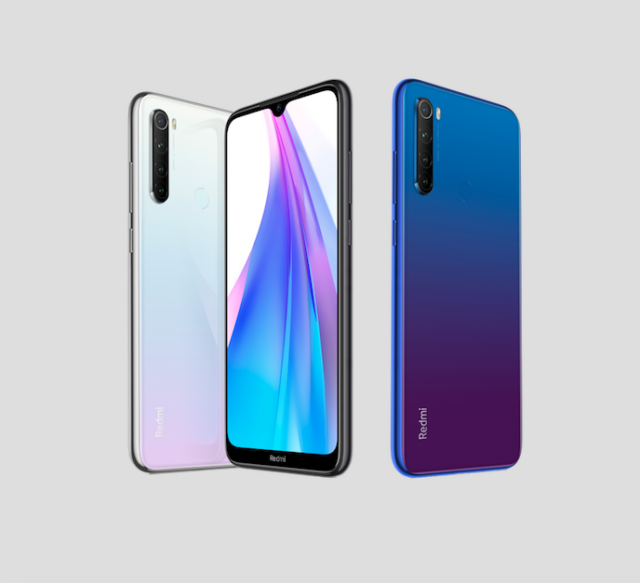 smartphone con fotocamera ultra-wide da 8MP Redmi Note 8T di Xiaomi smartphone con fotocamera ultra-wide da 8MP Redmi Note 8T di Xiaomi