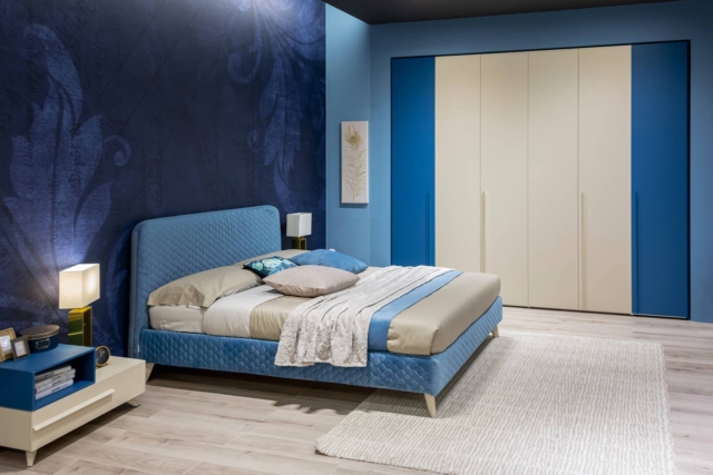 Art. NC503 di Moretti Compact letto tessile colorato Art. NC503 di Moretti Compact letto tessile colorato