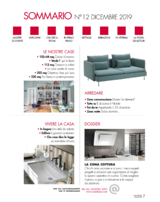 sommario cose di casa dicembre 2019