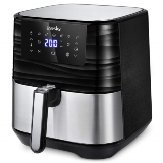 friggitrice ad aria in acciaio inossidabile all'interno e materiale plastico BPA e PFOA free modello 55SA2EU di Innsky friggitrice ad aria in acciaio inossidabile all'interno e materiale plastico BPA e PFOA free modello 55SA2EU di Innsky