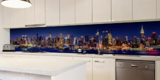 Pannello retro cucina con stampa fotografica personalizzata skyline di New York LIZEA Pannello retro cucina con stampa fotografica personalizzata skyline di New York LIZEA