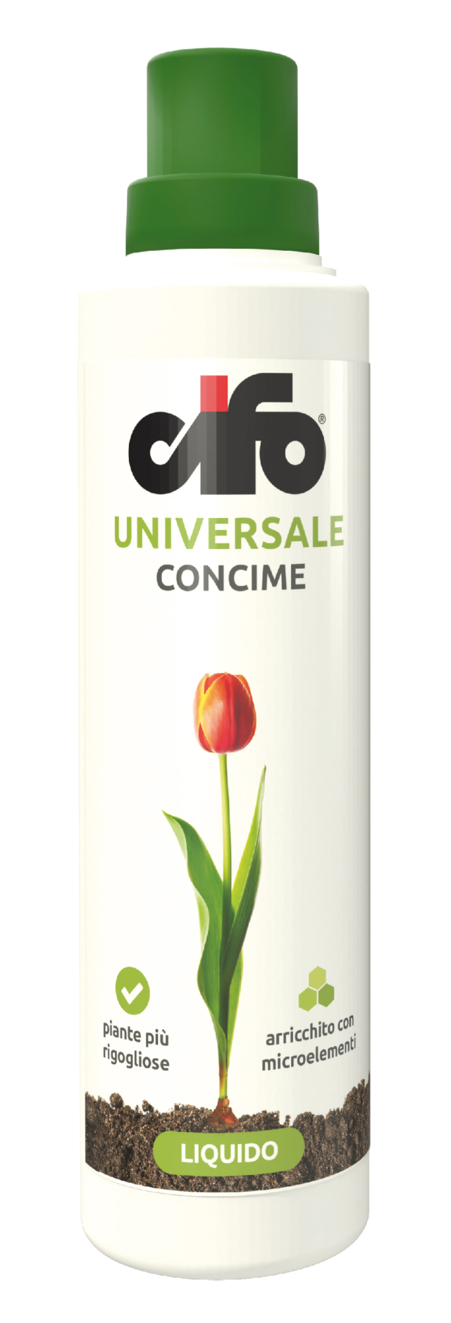 CIFO CONCIME LIQUIDO UNIVERSALE
Per una nutrizione completa e bilanciata di tutte le piante da appartamento, Cifo Concime Liquido Universale fornisce tutti gli elementi nutritivi necessari in tutte le fasi del ciclo vitale delle piante ornamentali. Basta diluire un tappo misurino in 3 litri di acqua e applicare la soluzione direttamente al terreno o irrorando la pianta. Flacone da 500 ml. costa 5,70 euro – www.cifo.it CIFO CONCIME LIQUIDO UNIVERSALE
Per una nutrizione completa e bilanciata di tutte le piante da appartamento, Cifo Concime Liquido Universale fornisce tutti gli elementi nutritivi necessari in tutte le fasi del ciclo vitale delle piante ornamentali. Basta diluire un tappo misurino in 3 litri di acqua e applicare la soluzione direttamente al terreno o irrorando la pianta. Flacone da 500 ml. costa 5,70 euro – www.cifo.it