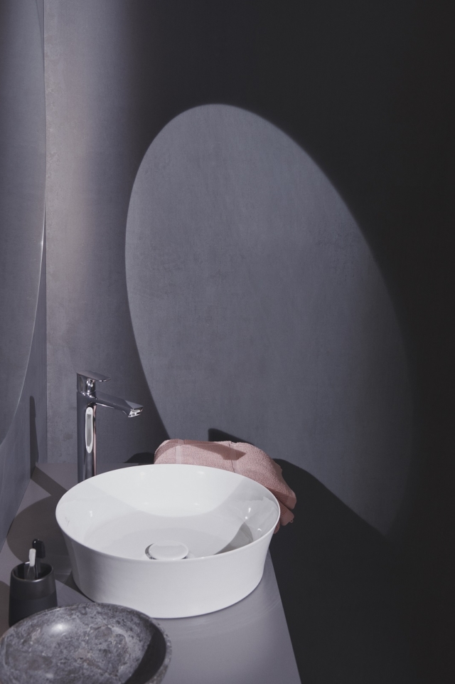 lavabo rotondo, bianco, in Diamatec®, ultrasottile modello ipalyss di ideal standard lavabo rotondo, bianco, in Diamatec®, ultrasottile modello ipalyss di ideal standard