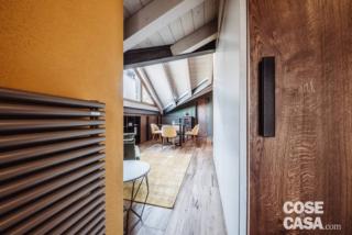 mansarda montagna porta scorrevole