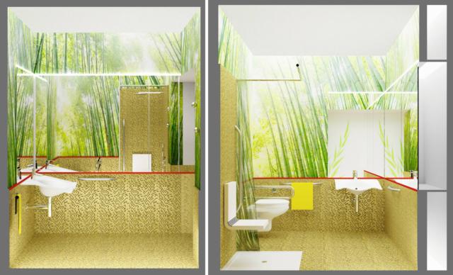 progetto 3D bagno accessibile architetto Letizia Lionello (www.letizialionello.it) progetto 3D bagno accessibile architetto Letizia Lionello (www.letizialionello.it)