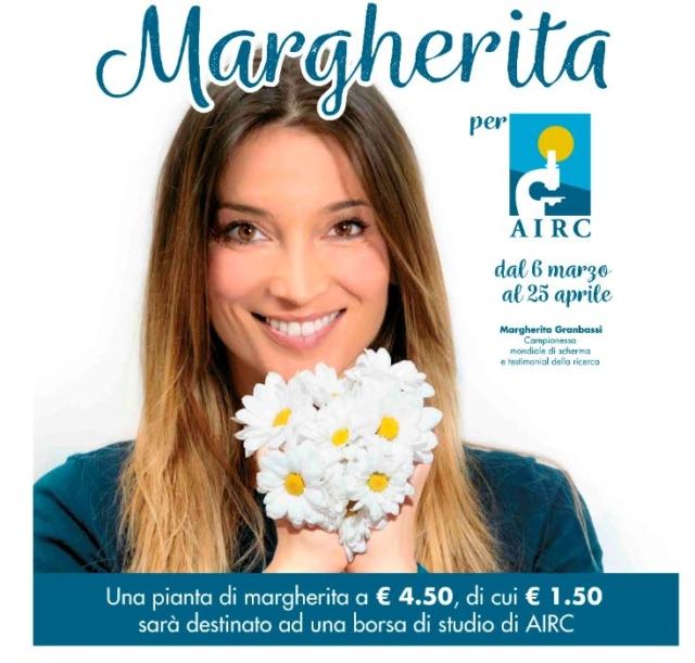Margherita per Airc dal 6 marzo al 25 aprile Margherita per Airc dal 6 marzo al 25 aprile