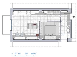 PLANIMETRIA PROGETTO MONOLOCALE RISTRUTTURATO PLANIMETRIA PROGETTO MONOLOCALE RISTRUTTURATO