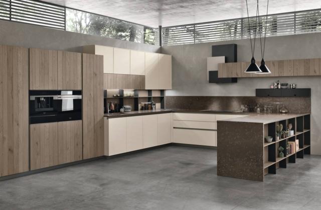 cucina-piano-Dekton-stosa-frame-con-penisola-ante-in-laccato-panna-e-in-rovere cucina-piano-Dekton-stosa-frame-con-penisola-ante-in-laccato-panna-e-in-rovere