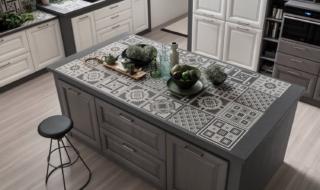 cucina piano ceramica a mosaico arrex lola con isola e ante in frassino cucina piano ceramica a mosaico arrex lola con isola e ante in frassino