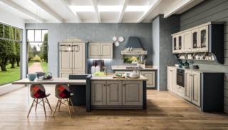 cucina stile retro arrex magda ante legno ecru isola bancone snack cucina stile retro arrex magda ante legno ecru isola bancone snack