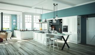 cucina stile retro febalcasa romantica ante laccato opaco biancospino isola cucina stile retro febalcasa romantica ante laccato opaco biancospino isola