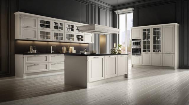 cucina stosa dolcevita bianco isola cappa bianca orizzontale decorazione classica cucina stosa dolcevita bianco isola cappa bianca orizzontale decorazione classica