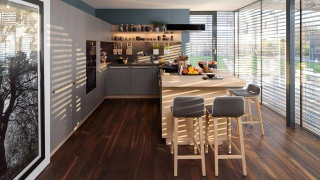 cucina team7 ceraline legno chiaro ceramica grigia penisola cappa orizzontale cucina team7 ceraline legno chiaro ceramica grigia penisola cappa orizzontale