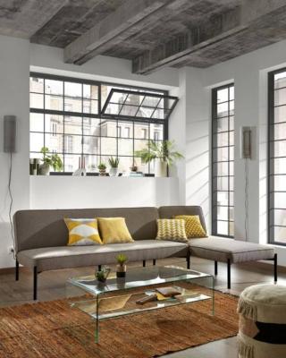 divano letto kavehome nelki tessuto grigio tortora acciaio nero divano letto kavehome nelki tessuto grigio tortora acciaio nero