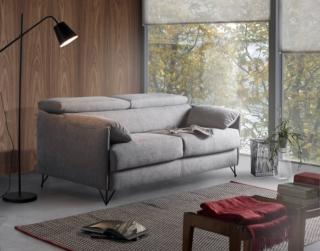 divano letto vitarelax victor tessuto grigio perla piedi metallo nero divano letto vitarelax victor tessuto grigio perla piedi metallo nero