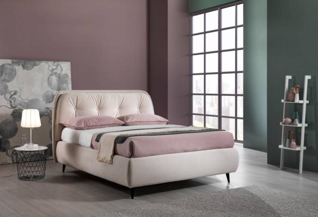 perdormire Melissa letto rosa testata imbottita matelassé perdormire Melissa letto rosa testata imbottita matelassé
