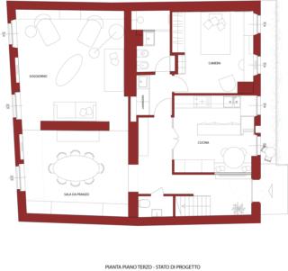 pianta piano terzo stato di progetto pianta piano terzo stato di progetto