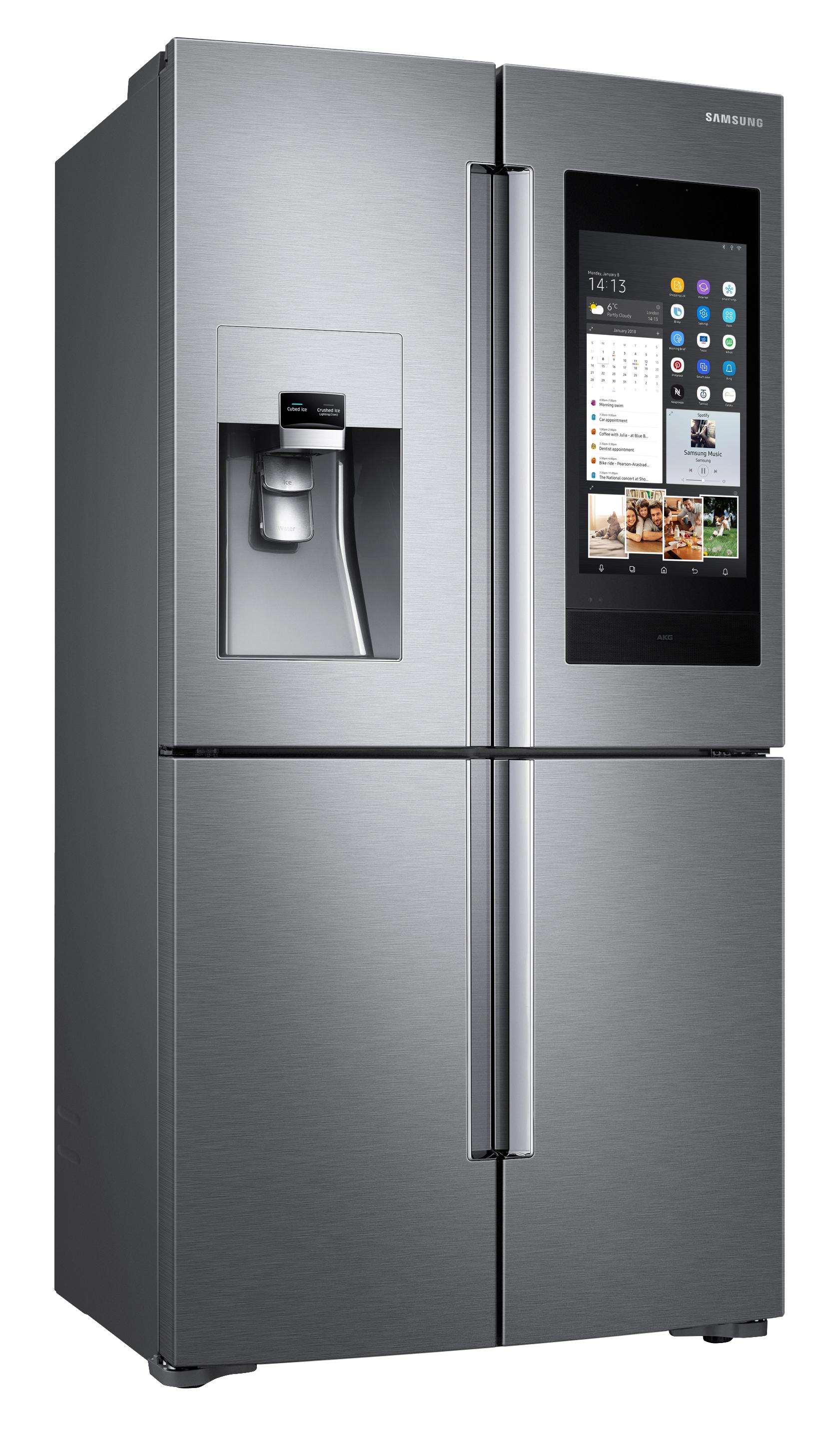 Холодильник с ледогенератором купить. Samsung Family Hub холодильник. Холодильник Samsung rf56m9540sr. Холодильник многодверный Samsung rf50k5920s8. Холодильник Samsung Family Hub 2.0.