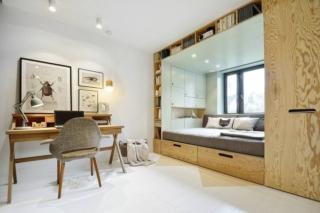 cameretta con pedana e struttura multifunzione in legno con letto libreria e armadio in 12 mq cameretta con pedana e struttura multifunzione in legno con letto libreria e armadio in 12 mq